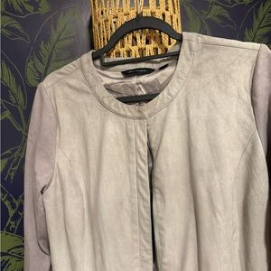 H by Halston Women's Light Gray Blazer